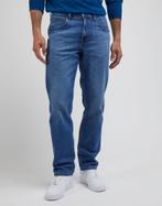 -55% Lee  Lee Brooklyn straight planet waves  maat 30-32, Kleding | Heren, Verzenden, Nieuw, Blauw