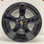 Porsche Cayenne (E3) 22 SportClassic zwart met banden 8MM, Auto-onderdelen, Banden en Velgen, Ophalen, Gebruikt, Banden en Velgen