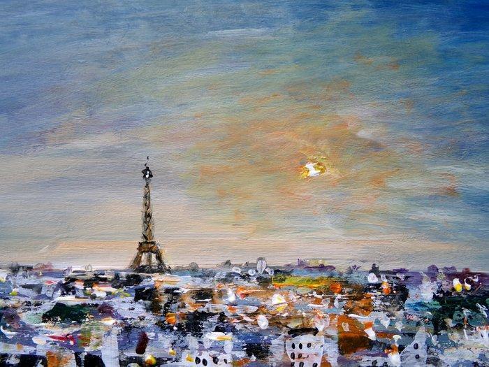 Denis Pascal dit Roy (XX-XXI) - Paris et la Tour Eiffel, Antiek en Kunst, Kunst | Schilderijen | Klassiek
