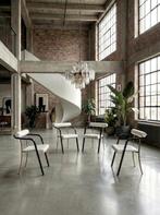 Stoel (4) - Leder, Hout, Staal, Antiek en Kunst