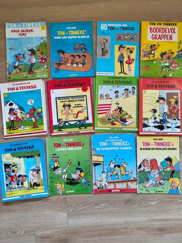 Ton en Tinneke strips - Ton en Tineke stripboeken - Franquin, Boeken, Stripboeken, Gelezen, Complete serie of reeks, Verzenden