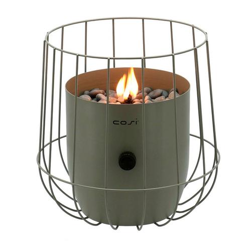 Cosi Fires - Cosiscoop Basket - gaslantaarn - olijf, Tuin en Terras, Terrasverwarmers, Verzenden