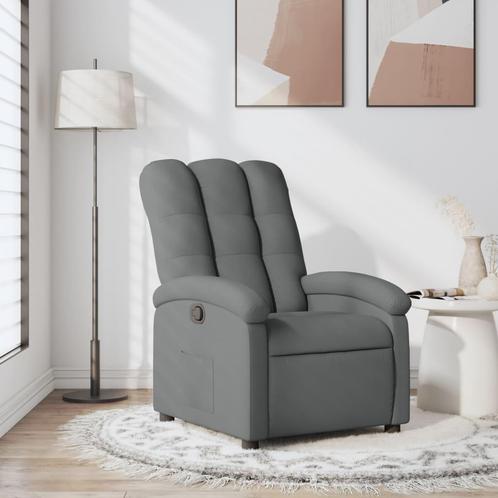 vidaXL Fauteuil verstelbaar stof donkergrijs, Huis en Inrichting, Fauteuils, Nieuw, Verzenden