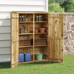 vidaXL Tuinschuur 123x45x171 cm geïmpregneerd massief, Verzenden, Nieuw