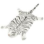 Tijgervloerkleed Pluche 144 cm Wit | Retourdeal | Dierenv..., 100 tot 150 cm, Nieuw, Overige vormen, 50 tot 100 cm