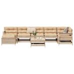 vidaXL 8-delige Loungeset massief grenenhout, Tuin en Terras, Verzenden, Nieuw, Loungeset