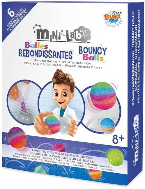 Mini Lab Stuiterballen - 6 Experimenten | Buki - Hobby, Hobby en Vrije tijd, Knutselen, Nieuw, Verzenden