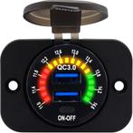 ProRide 12V USB Stopcontact 2 Poorten Inbouw met, Verzenden, Nieuw