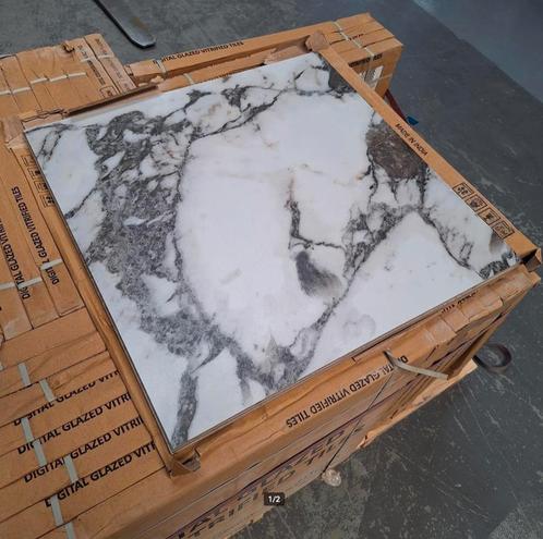 SALE - Carrara 60x60cm, 28m2 -  Keramische tegel  -, Doe-het-zelf en Verbouw, Tegels, Nieuw, Ophalen of Verzenden