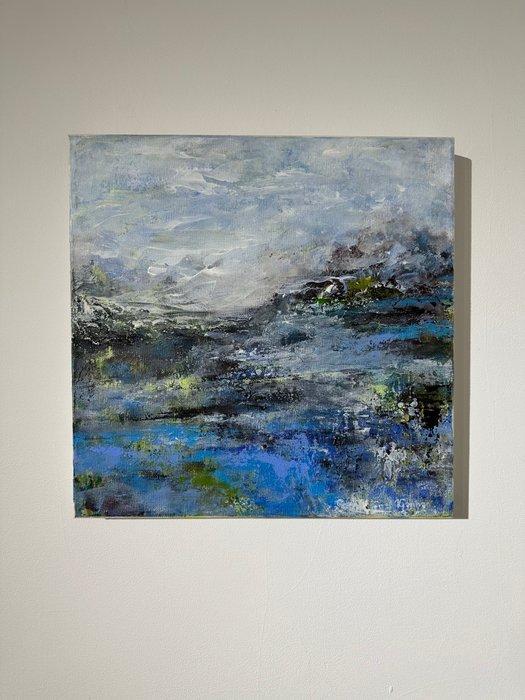 Viktoria Ganhao - Abstract Landscape. 9.27.22, Antiek en Kunst, Kunst | Schilderijen | Modern