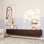 Zwevend tv meubel Vision Walnut | 240 cm, Huis en Inrichting, Kasten | Televisiemeubels, Ophalen of Verzenden, Nieuw
