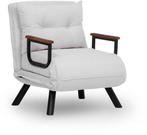 2dekans | Asir - Bankbed - Slaapbank - 1-zitplaats - Crème, Huis en Inrichting, Banken | Bankstellen, Ophalen of Verzenden, Zo goed als nieuw