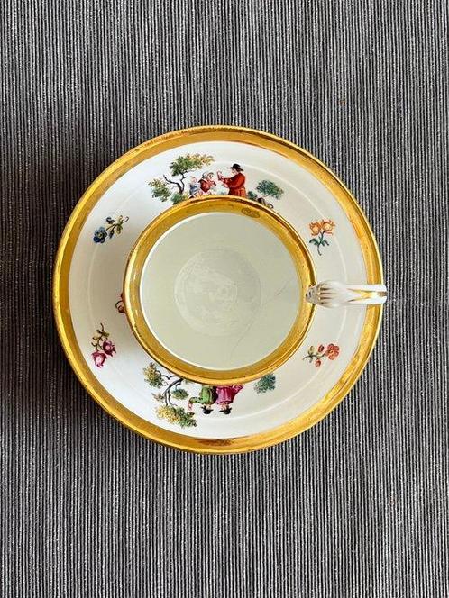 Meissen - Kop en schotel - Schwanenservice - Porselein, Antiek en Kunst, Antiek | Glas en Kristal