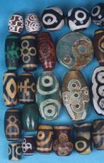 Dzi Parels - Tibetan Dzi Amulet - Yin-Yang Dzi, Tijgerkaak