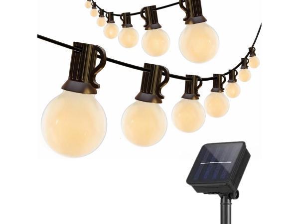 Veiling - JPro Frigus 20 Warm/Wit Lichtsnoer op Zonne-Energi, Tuin en Terras, Buitenverlichting