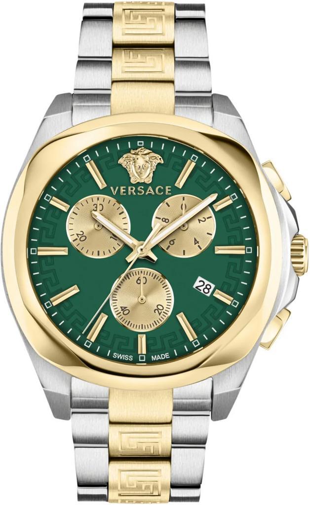 Versace VE3CA0623 Chrono Lady dameshorloge 40 mm, Sieraden, Tassen en Uiterlijk, Horloges | Dames, Staal, Nieuw, Staal, Overige merken