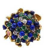 Ring - 18 karaat Geel goud, Zeer grote unieke 18K gouden, Sieraden, Tassen en Uiterlijk, Ringen, Nieuw