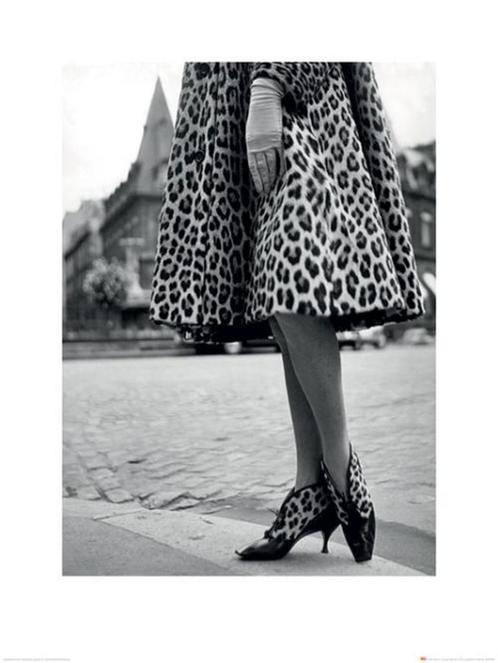 Kunstdruk Time Life Dior Leopard Print 60x80cm, Huis en Inrichting, Woonaccessoires | Schilderijen, Tekeningen en Foto's, Nieuw