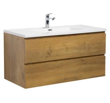 Badkamermeubel Set Angela 100cm Eiken Badmeubel beschikbaar voor biedingen