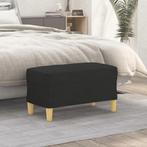 vidaXL Bankje 70x35x41 cm stof zwart, Verzenden, Nieuw, Stof, Minder dan 150 cm