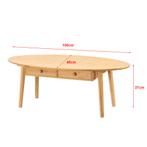 [en.casa] Salontafel Harboøre 37x100x48 cm bamboe, Huis en Inrichting, Tafels | Salontafels, Verzenden, Nieuw