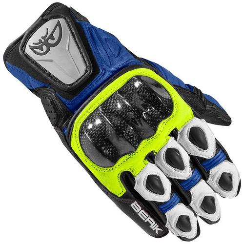 Berik Namib Zwart Wit Blauw Handschoenen, Motoren, Kleding | Motorkleding, Heren, Nieuw met kaartje, Handschoenen, Verzenden
