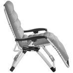 Ligstoel Cloud inklapbaar, traploos verstelbaar - lichtgrijs, Verzenden, Nieuw