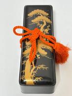 antique Fubako with all nashiji lacquer - Doos - Verfijnde