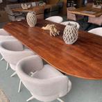 Deens ovale eettafel mangohout met kolompoot – 210/ 240/ 280, Huis en Inrichting, Tafels | Eettafels, 100 tot 150 cm, Ophalen of Verzenden