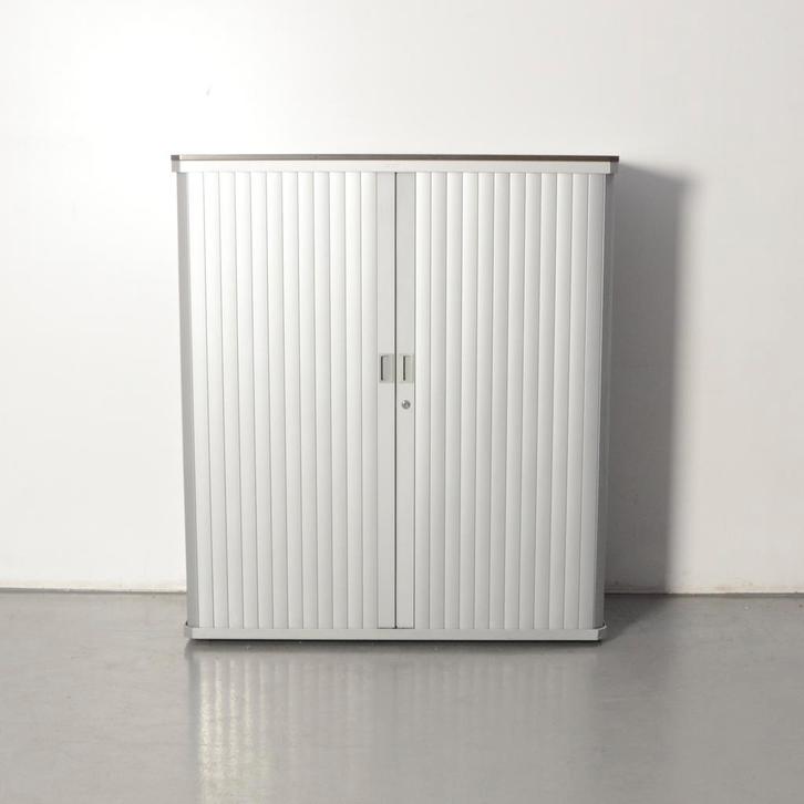 Gispen Octa roldeurkast, aluminium, 134 x 120 cm, incl. 2, Huis en Inrichting, Kasten | Roldeurkasten en Archiefkasten, Ophalen of Verzenden