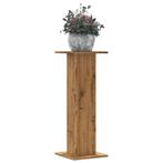 vidaXL Plantenstandaards 2 st 30x30x80 cm hout artisanaal, Verzenden, Nieuw