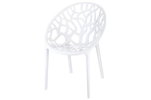 Siesta Crystal stapelbare stoel - Wit, Tuin en Terras, Tuinstoelen, Nieuw, Overige materialen, Verzenden