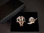 Beeld, Swarovski broches vintage - 3.6 cm - Metaal, rodium, Antiek en Kunst, Curiosa en Brocante