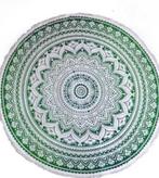 Mandala Wandkleed Rond Lotus Groen (180 cm), Huis en Inrichting, Woonaccessoires | Wanddecoraties, Nieuw, Verzenden