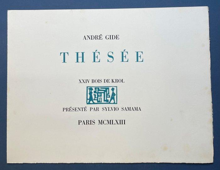 André Gide/ Abram Krol - Thésée: XXIV Bois De Krol. Présenté, Antiek en Kunst, Antiek | Boeken en Bijbels
