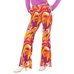 Disco 70S Broek Gekleurd Dames, Kleding | Dames, Verzenden, Nieuw