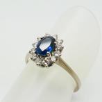 Zonder minimumprijs - Ring - 18 karaat Witgoud Saffier -, Sieraden, Tassen en Uiterlijk, Ringen, Nieuw