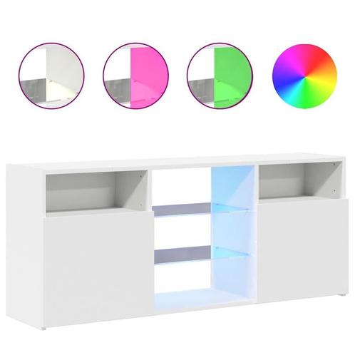 TV-meubel wit met LED - 120cm | Tweedekansje (tv meubel), Huis en Inrichting, Kasten | Televisiemeubels, 25 tot 50 cm, Nieuw, Minder dan 100 cm