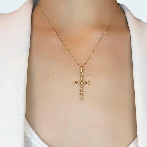 Hanger - 18 karaat Geel goud - 0.50ct. tw. Diamant, Sieraden, Tassen en Uiterlijk, Antieke sieraden