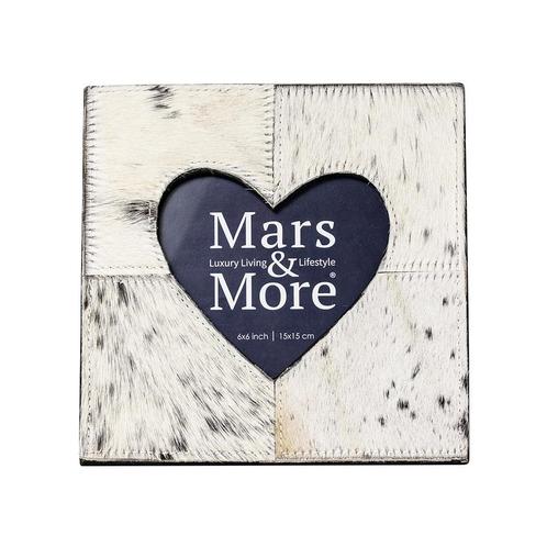*fotolijst koe hart zwart/wit 20x20cm*, Huis en Inrichting, Woonaccessoires | Overige, Verzenden