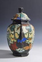 Bergen Plateel - C.M. Bergen - Vaas - Polychrome Art Deco, Antiek en Kunst