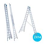 Eurostairs 2 delige ladder 7 meter werkhoogte, Ophalen, Nieuw, Overige typen