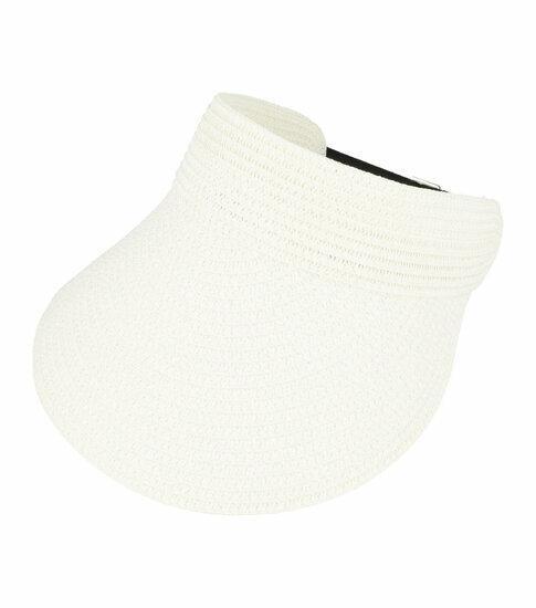 Zonneklep Verstelbaar Geweven Naturel Wit, Sieraden, Tassen en Uiterlijk, Uiterlijk | Haarverzorging, Verzenden