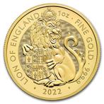 Gouden Tudor Beast Lion of England 1 oz 2022, Verzenden, Overige landen, Losse munt, Goud