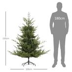 TRUUSK 180 Cm Kunstmatige Kerstboom Natuurgetrouw Dichte Tak, Verzenden, Nieuw