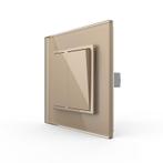 Livolo | Goud | 2 | Puls | Wipschakelaar, Doe-het-zelf en Verbouw, Elektra en Kabels, Ophalen of Verzenden, Nieuw