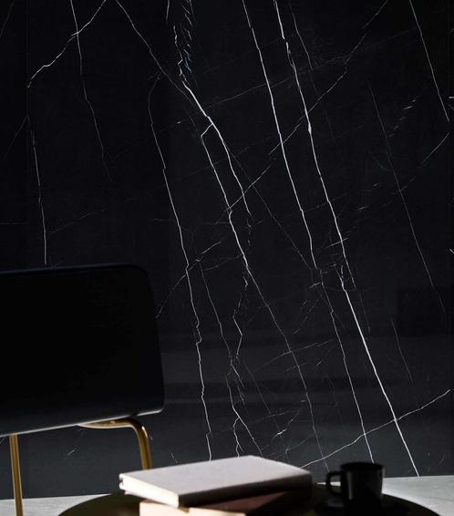 XL marmerlook vloertgel Marquina zwart gepolijst 120x240 cm, Doe-het-zelf en Verbouw, Tegels, 60 cm of meer, 60 cm of meer, 10 m² of meer