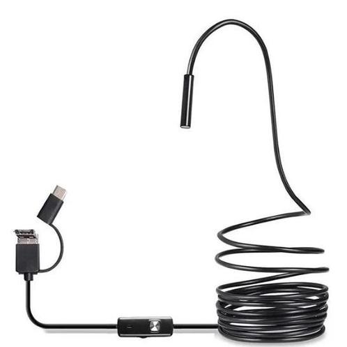 Endoscoop Camera 3-in-1 Waterdicht Zwart, Doe-het-zelf en Verbouw, Meetapparatuur, Overige meters, Nieuw, Verzenden