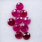 10 pcs Rood Robijn - 2.17 ct - Instituto Gemólogico Español, Sieraden, Tassen en Uiterlijk, Edelstenen, Nieuw