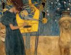 Kunstdruk Gustav Klimt - Die Musik 90x70cm, Nieuw, Verzenden